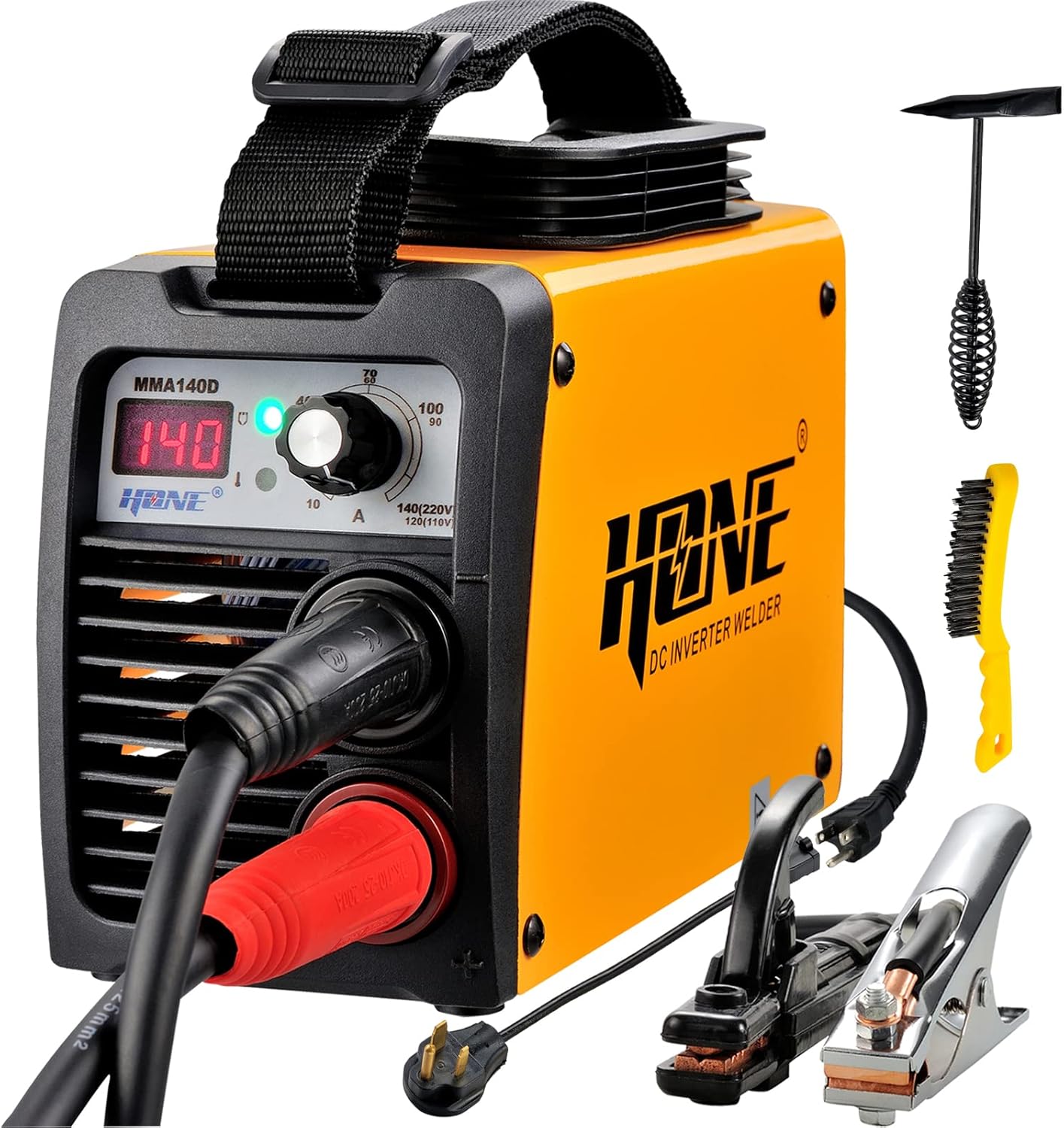 HONE 140A ARC Welder 110V/220V, IGBT LCD